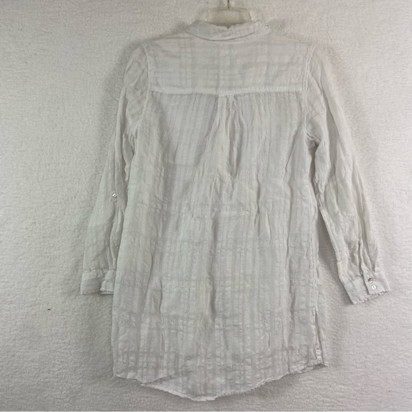 Sigrid Olson oversized white linen button down top. Size medium - Picture 8 of 8